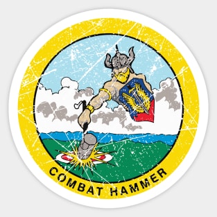 Combat Hammer Air to Ground Insignia Sticker